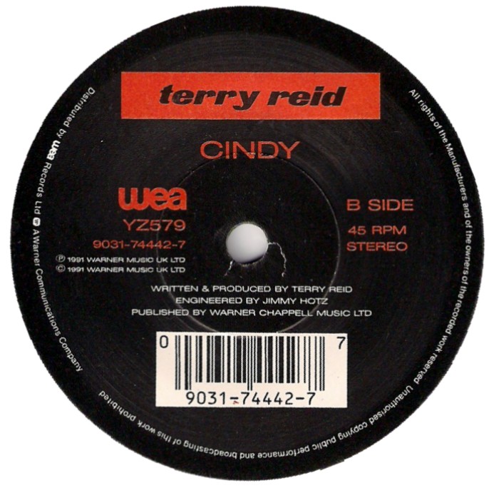 Terry Reid - Cindy - Jimmy Hotz - Co-Producer, Engineer